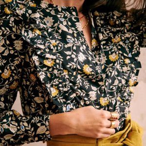 Sezane Roby Blouse in Floral - Size 38 (US 6)
